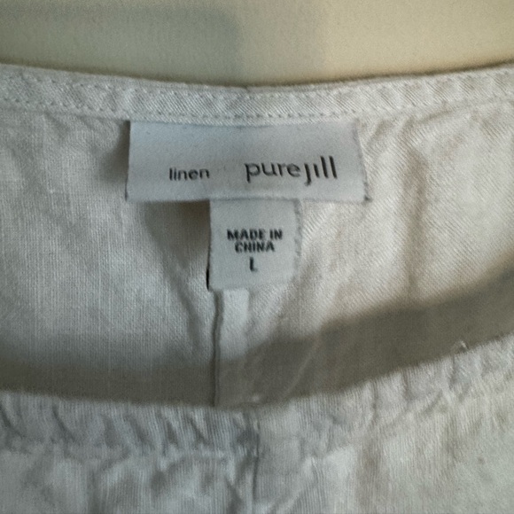 100% Linen Colorblock Top - Picture 5 of 5